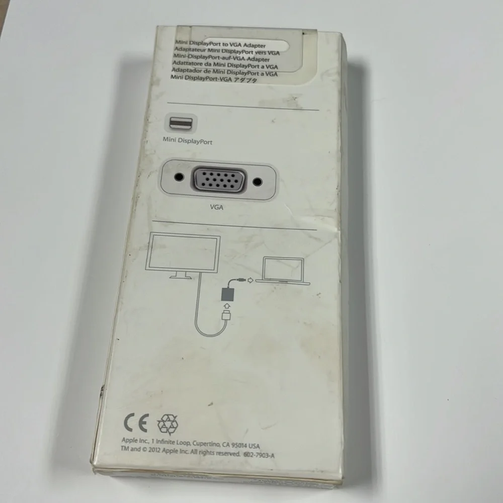 Apple Mini Display Port To VGA Adapter - New in Box